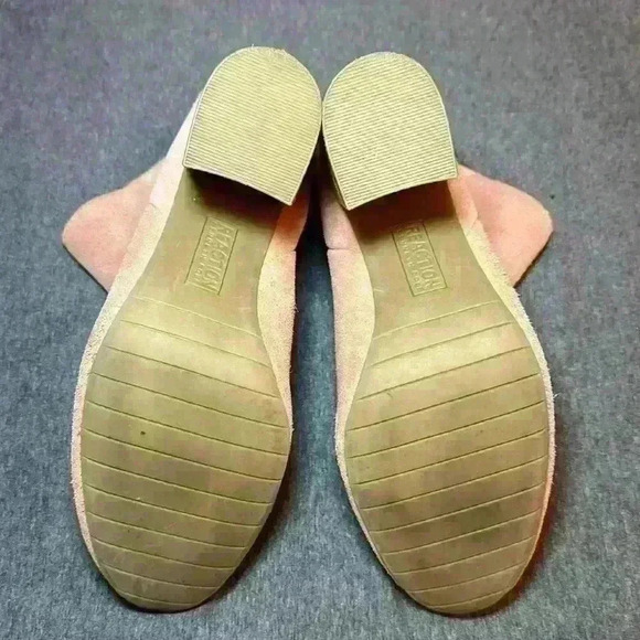 Kenneth Cole Reaction Carlyn Block Heel Booties Blush Suede Women’s Size 9.5 - Picture 9 of 15